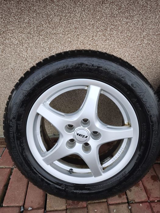 Vand jante aliaj 5x112 cu anvelope iarna dunlop 215/60/16 dot 2022