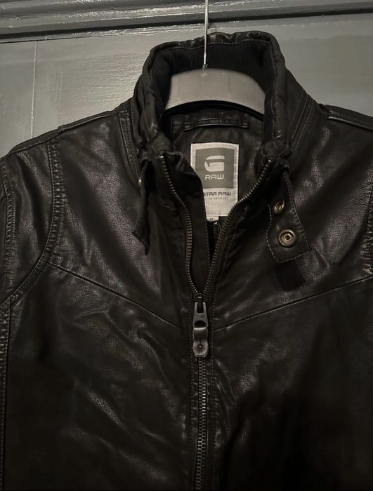 G-star raw branco biker leather М кожено яке естествена кожа мъжко