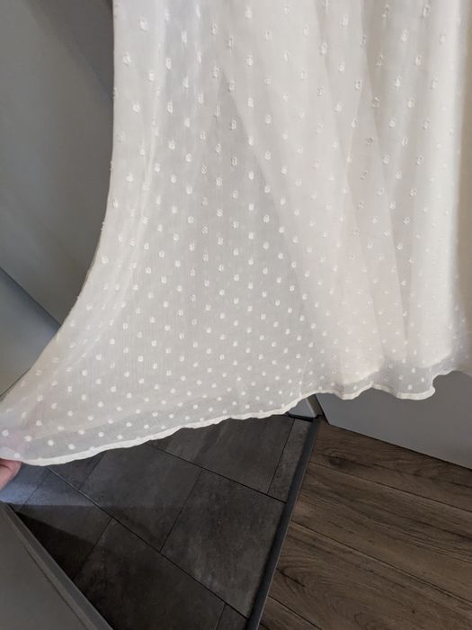 Бяла, ефирна рокля ICHI - нова