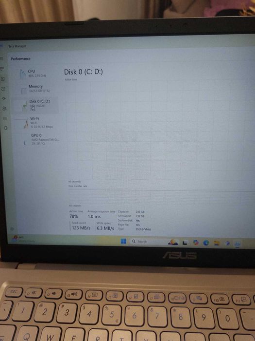 Laptop ASUS M515DA-BQ230, Ryzen 3, 8GB RAM, SSD 256GB, Windows 11