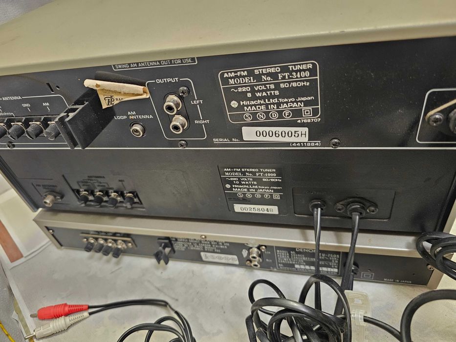 Tuner hitachi ft-340 Hitachi FT-4000 Denon TU-750S