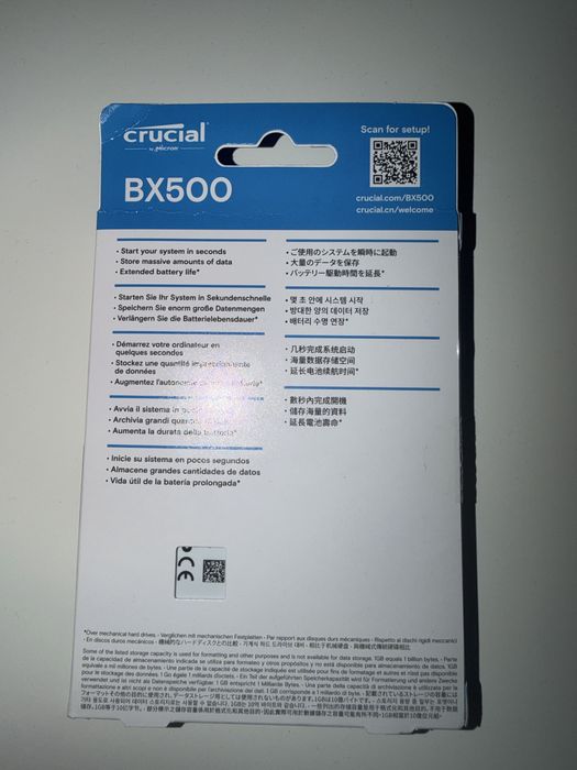 SSD Crucial BX500 4TB SATA 2.5” – Nou, sigilat