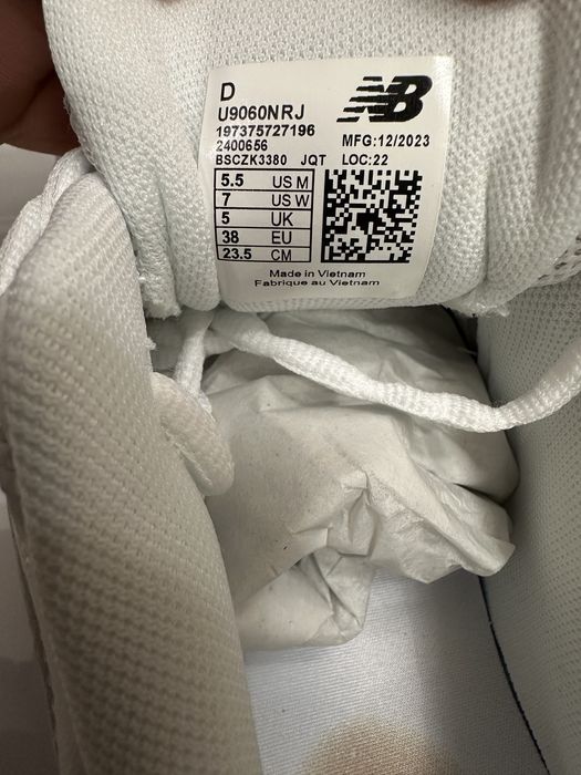 New Balance 9060 “Triple White (Leather)”
