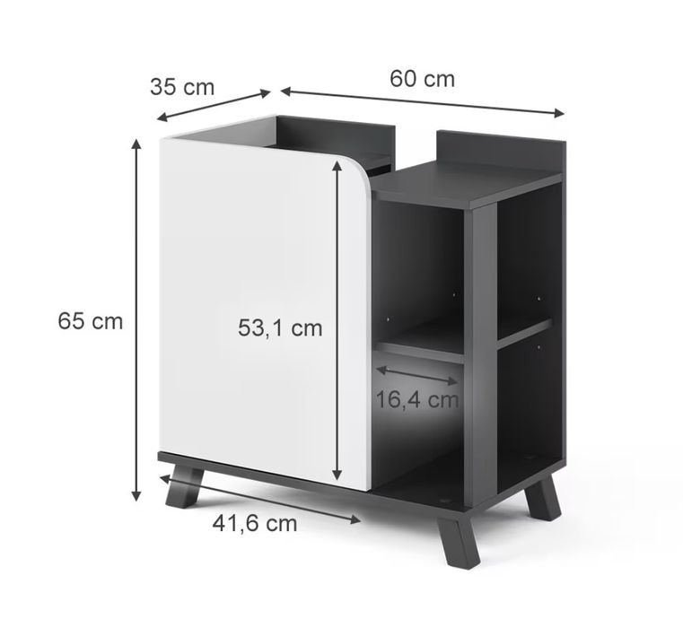 Шкаф за под мивка 60см 8964