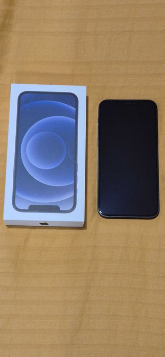iPhone 12 64GB черен - 93% батерия, неразличим от нов
