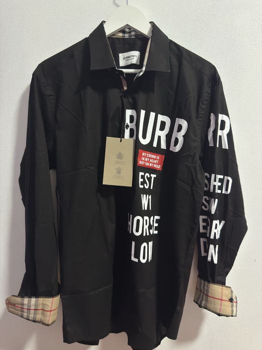 Camasa Burberry negru premium