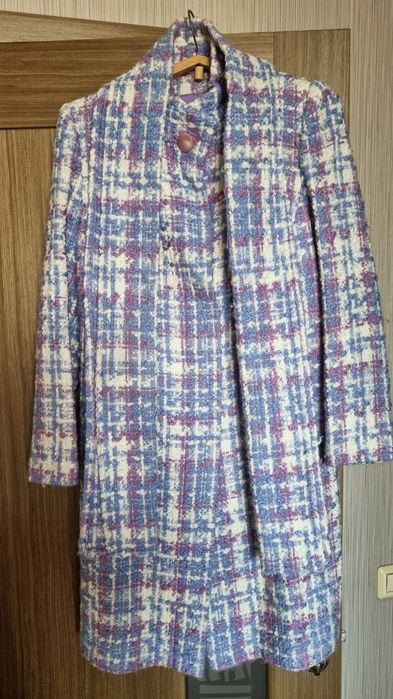 Пальто букле демисезонное