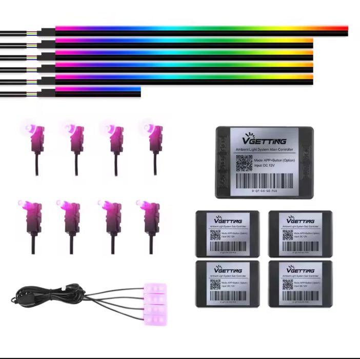 Амбиентно осветление 64 цвята ТОП !