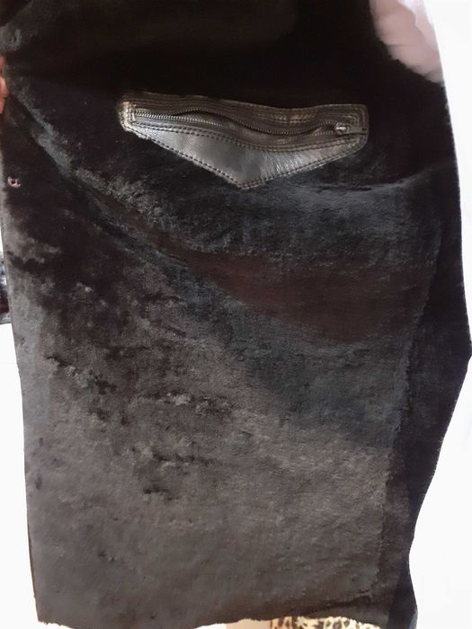 Зимняя кожаная куртка