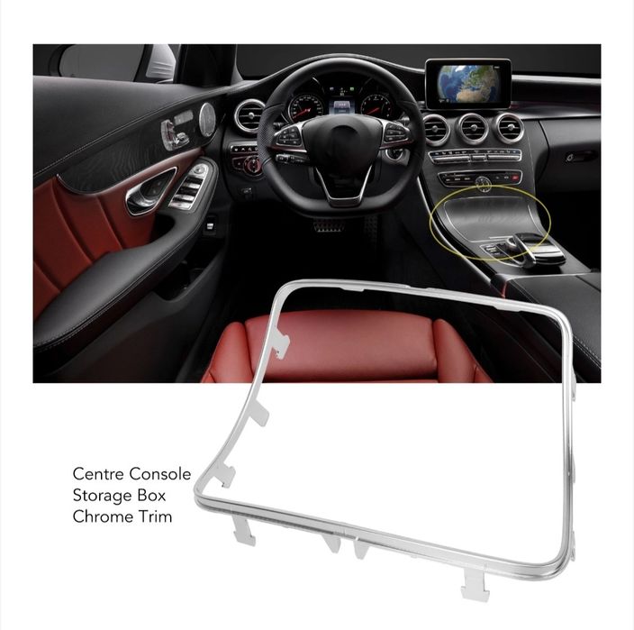 Лайсна на централната конзола, с хромирани детайли,съвместима C-Class