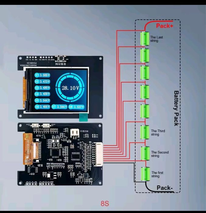 Voltmetru monitorizare baterii