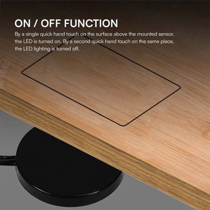 Скрит Димер с Докосване за Лед Лента Черен