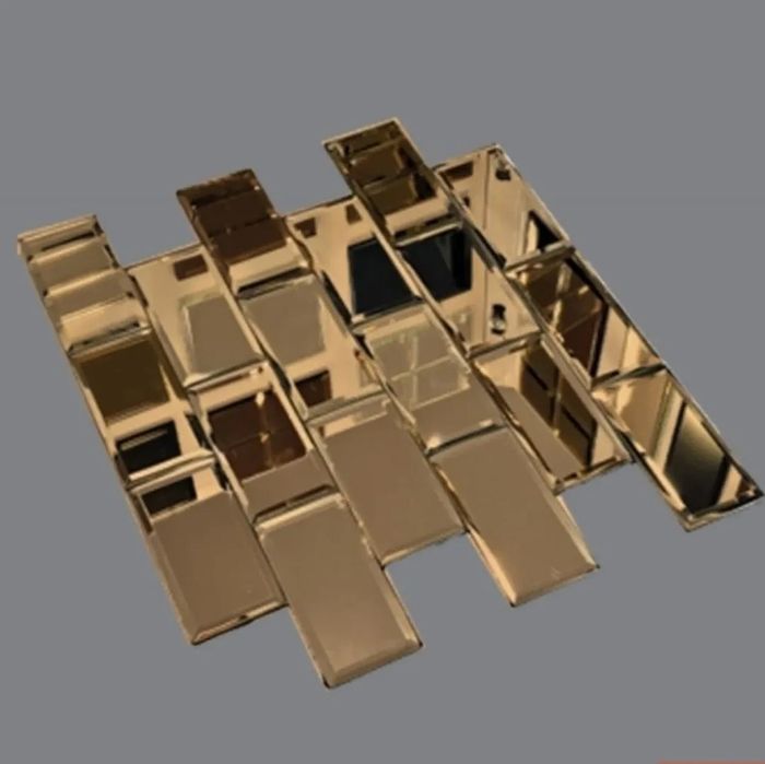 Стекло ромбик зеркало установка