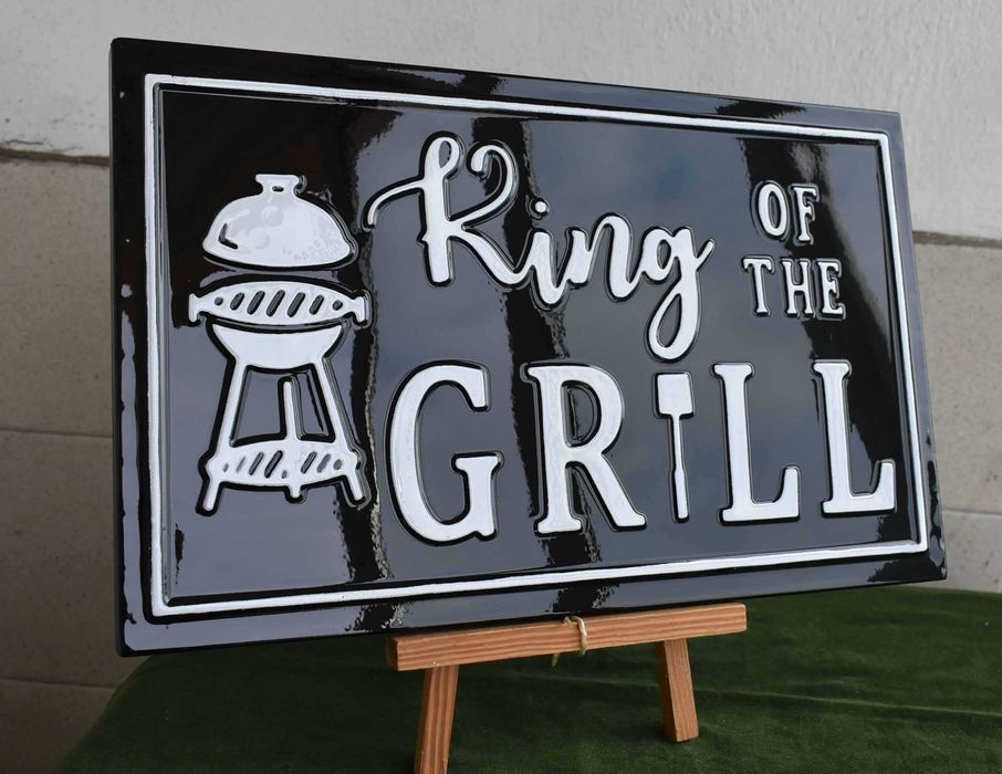 Емайлирана табела на грил майстора