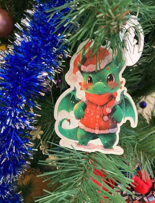 Набор деревянных ёлочных игрушек