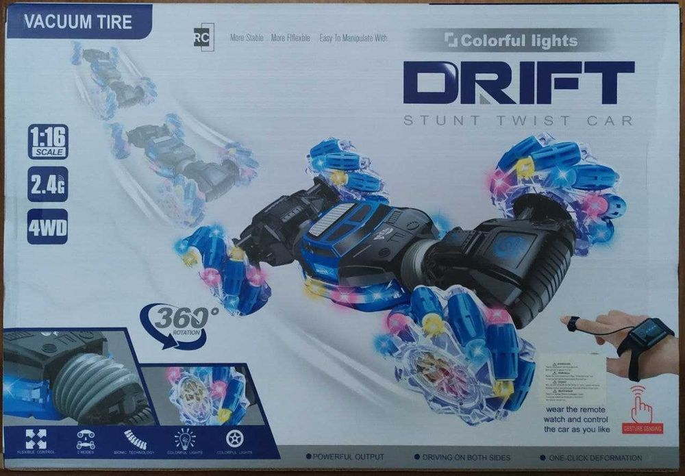 Радиоуправляемая машинка Drift Stunt Twist на сенсорном браслете soatl
