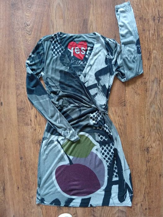 DESIGUAL multicoloured dress - дамска рокля р-р М