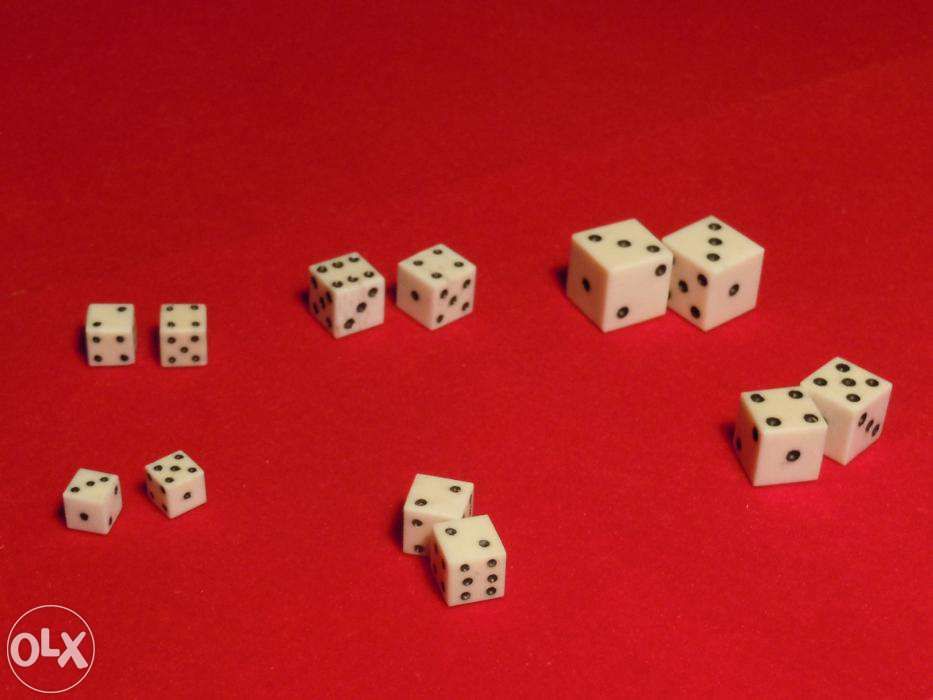 Zaruri din os  (BONE DICE ) - 6mm-10mm