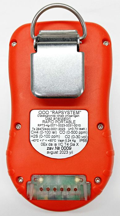 Газоанализатор CH4 CO на 2 газа портативный Rapid Portable RPT3