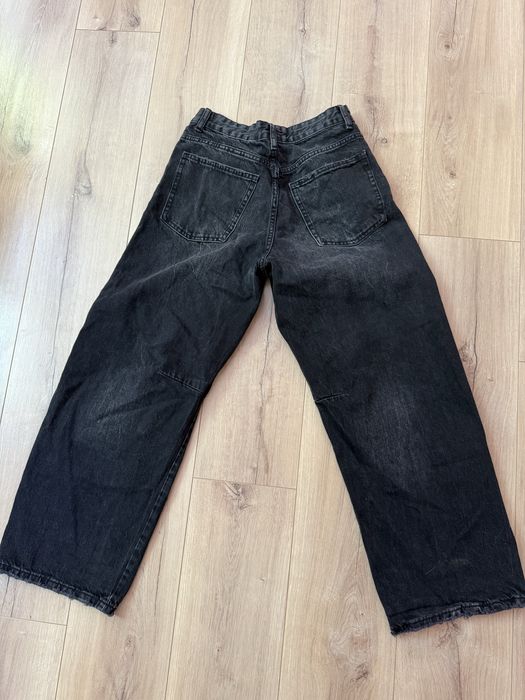 черни широки дънки Zara
