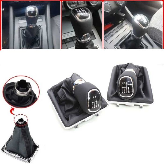 Nuca piele Skoda Fabia 3  cu manson schimbator