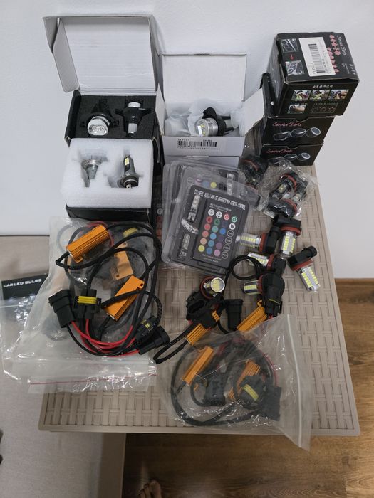 Lichidare stok lot leduri h7 h8 h11 lbmw e90 eduri telecomanda