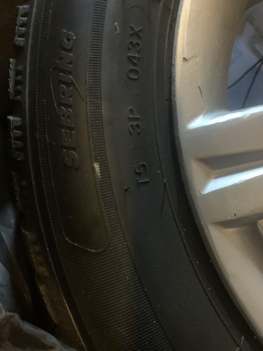 Janta roti originale audi 16 inch cu anvelope cauciuc iarna 225/55/R16