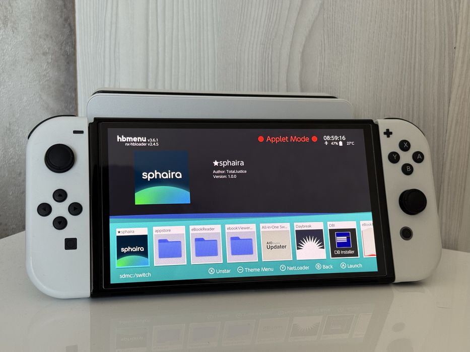 Прошитая Nintendo Switch Oled