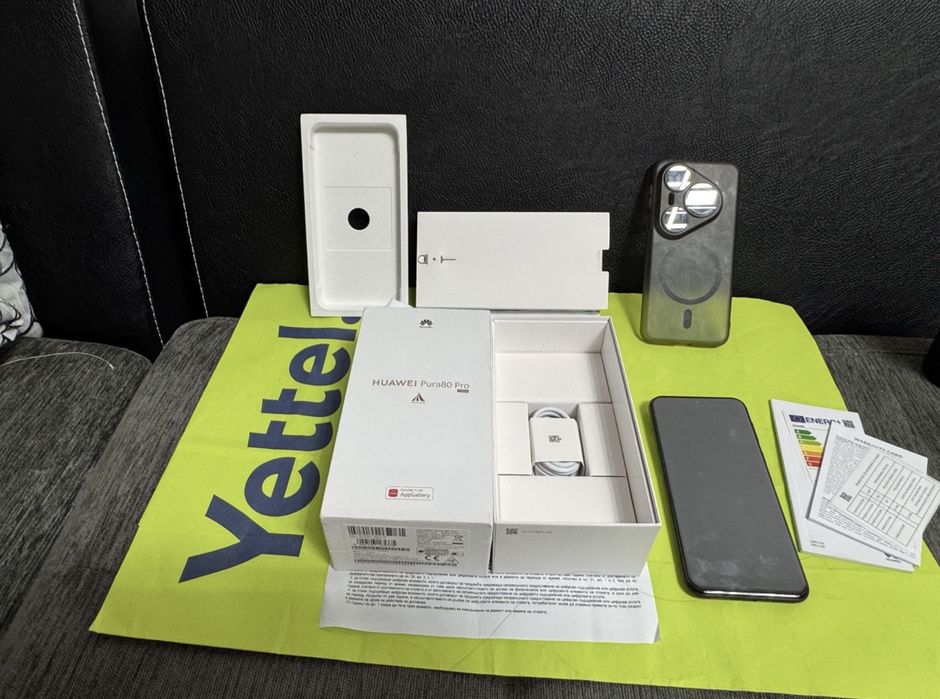 КАТО НОВ 512GB Huawei Pura 80 Pro Yettel Гаранция 2029 Black | Черен