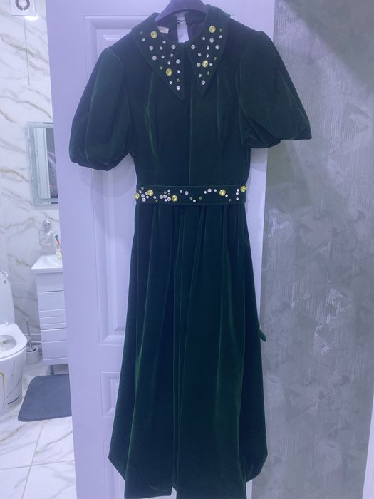 Платье изумруд цвет Турция