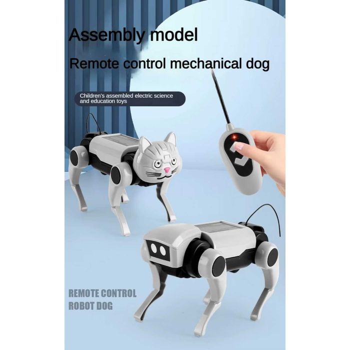 Jucărie DIY Robot Mecanic Model Pisica, Telecomanda, Set Educațional