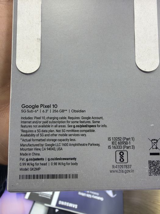 Google Pixel 10 256 obsidian