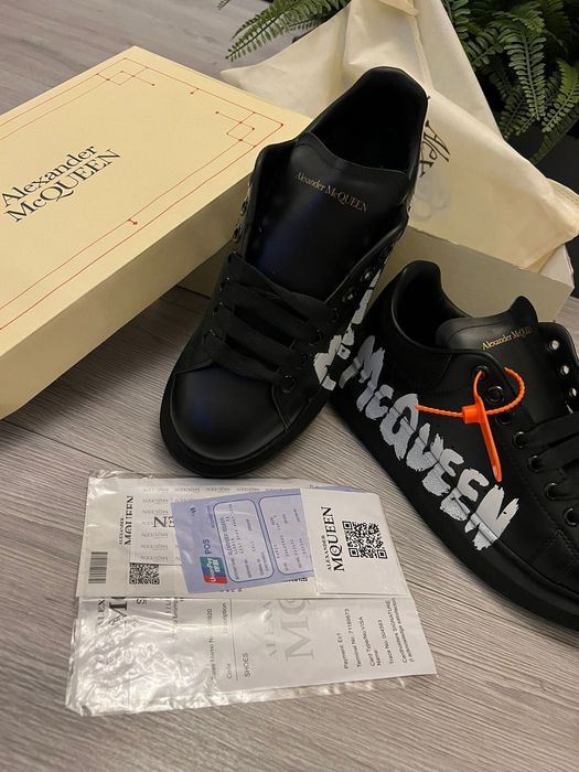 Adidasi Alexander McQueen Graffiti Black