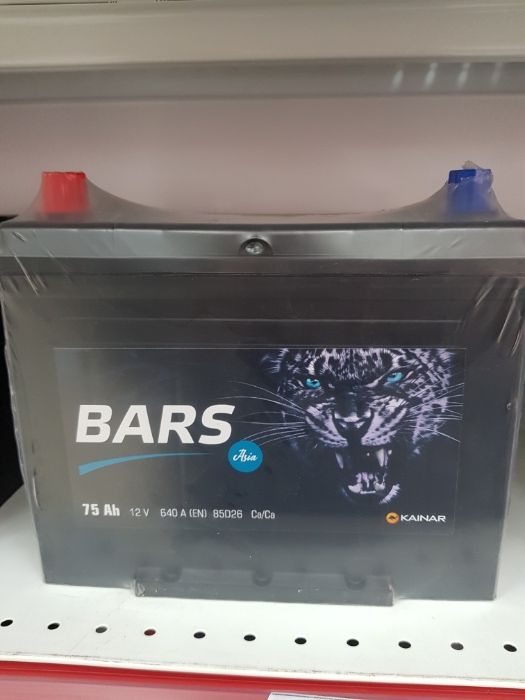 Аккумулятор Bars 75Ah640A Azia гарантия 12 месяцев