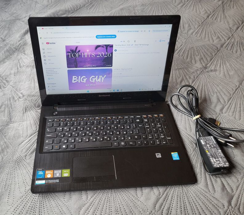 Лаптоп Lenovo IdeaPad G50-30 с 4-ядрен процесор и Windows 11 Pro