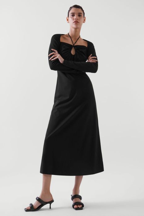 COS rochie neagra maxi