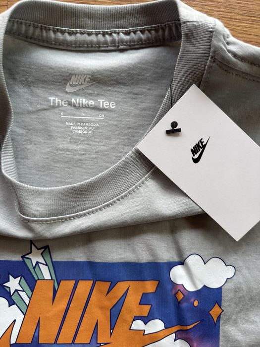 Мъжка,памучна,сива тениска Nike Air