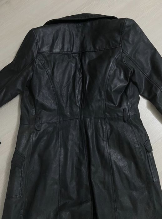 Palton negru 100% piele