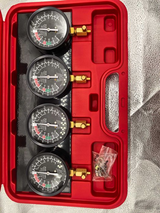 Kit Profesional Sincronizator Vacuum Carburator – 4 Manometre