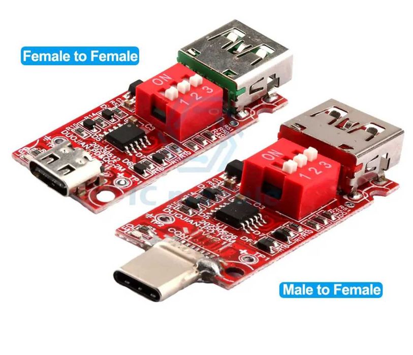 PD QC триггеры USB, Type-C 5v, 9v, 12v, 15v, 20v и 28 Вольт