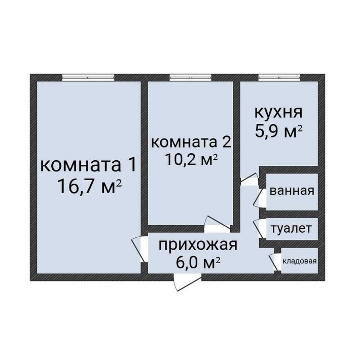 2-комн.кв. в р-не ДК Строитель