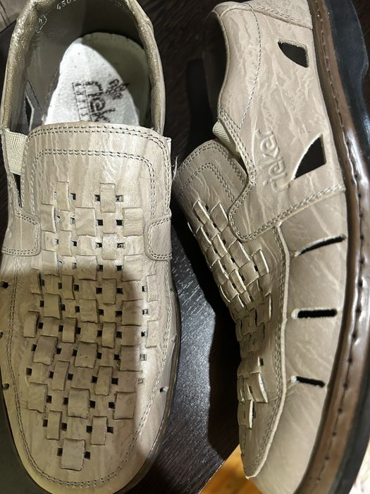 мужские туфли 42 р кожа rieker