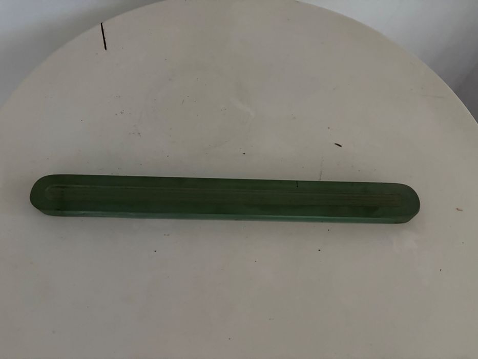 sticla de masurare tiP gauge glas borosilicat verde interbelică RO rar