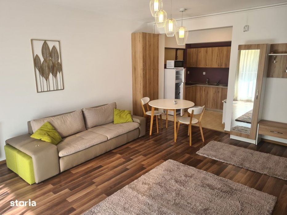Apartament 1 camera, finisat, mobilat, utilat, complex rezidential — fotografia 1