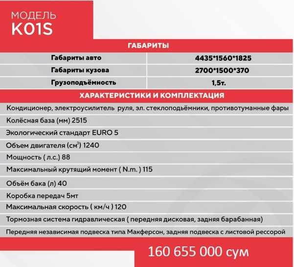 DONG FENG K01S modeli