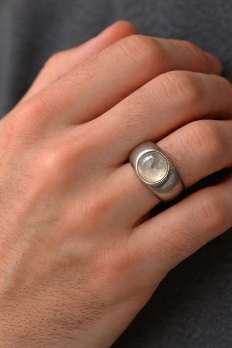 Inel unicat Cabochon cu cristal,Lalique