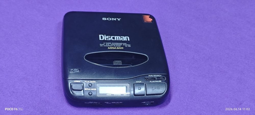 Sony Discman D-33 в отличном состоянии