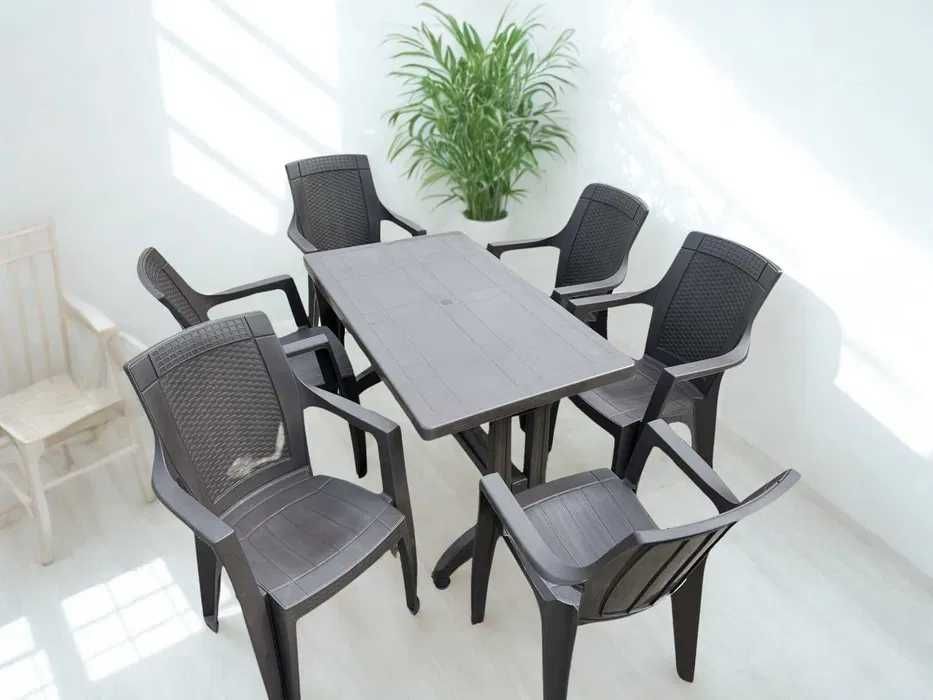 Комплект маса + 6 стола или 4 стола-2 цвята и размери маси мод.4