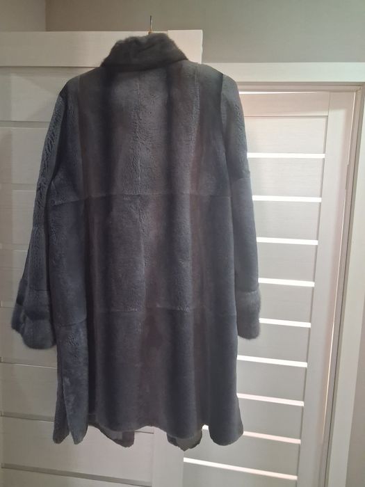 Шуба с норковым воротником