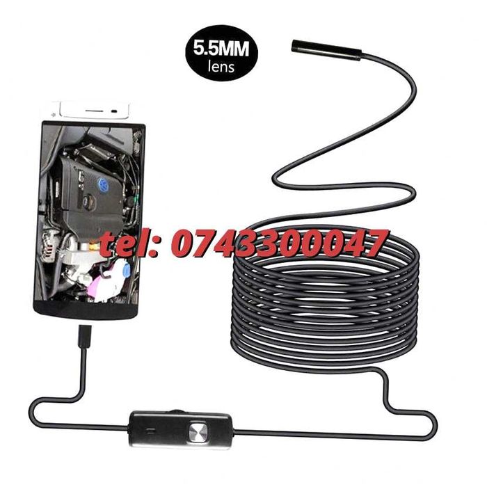 Endoscop Camera Inspectie Video Flexibila Ip67 Waterproof Boroscop Camera Foto Inspectie Pentru Inspectie Video In Zone Greu Accesibile